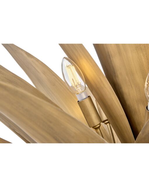 Agave Large Multi Tier - Twelve Light - Burnished Gold by Fredrick Ramond