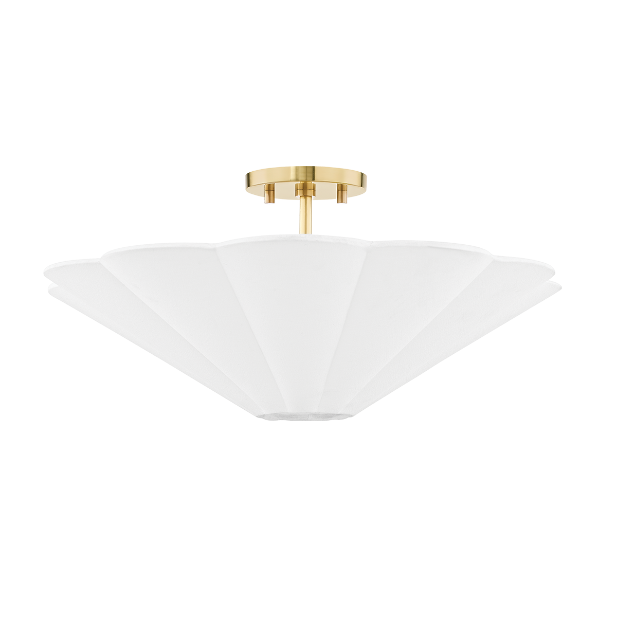 Alana Semi Flush - 3-Light - Aged Brass - Mitzi H676603-AGB