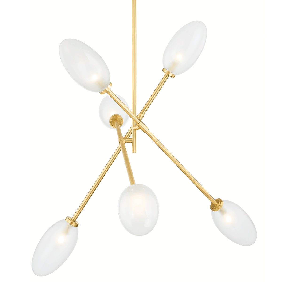 Alberton 6-Light Chandelier - Aged Brass by Hudson Valley Lighting