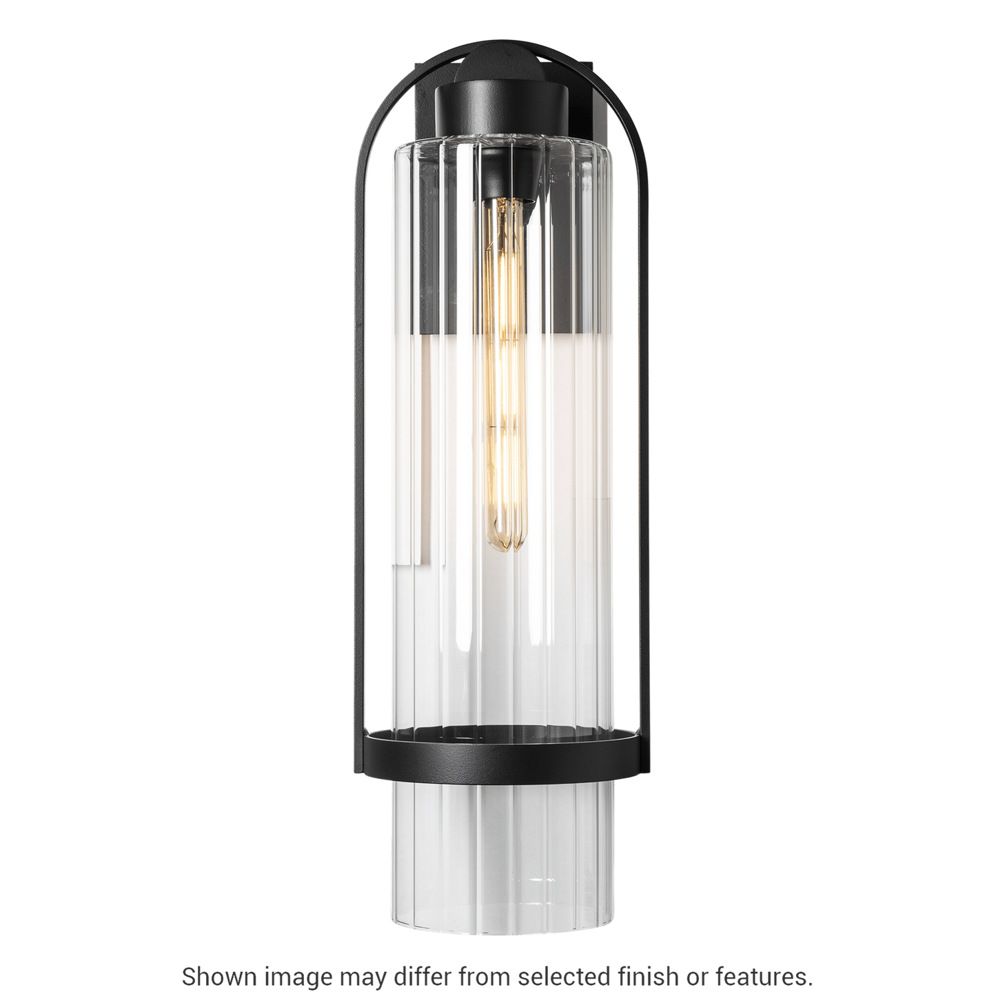 Alcove Large Outdoor Sconce - White - Clear Glass by Hubbardton Forge