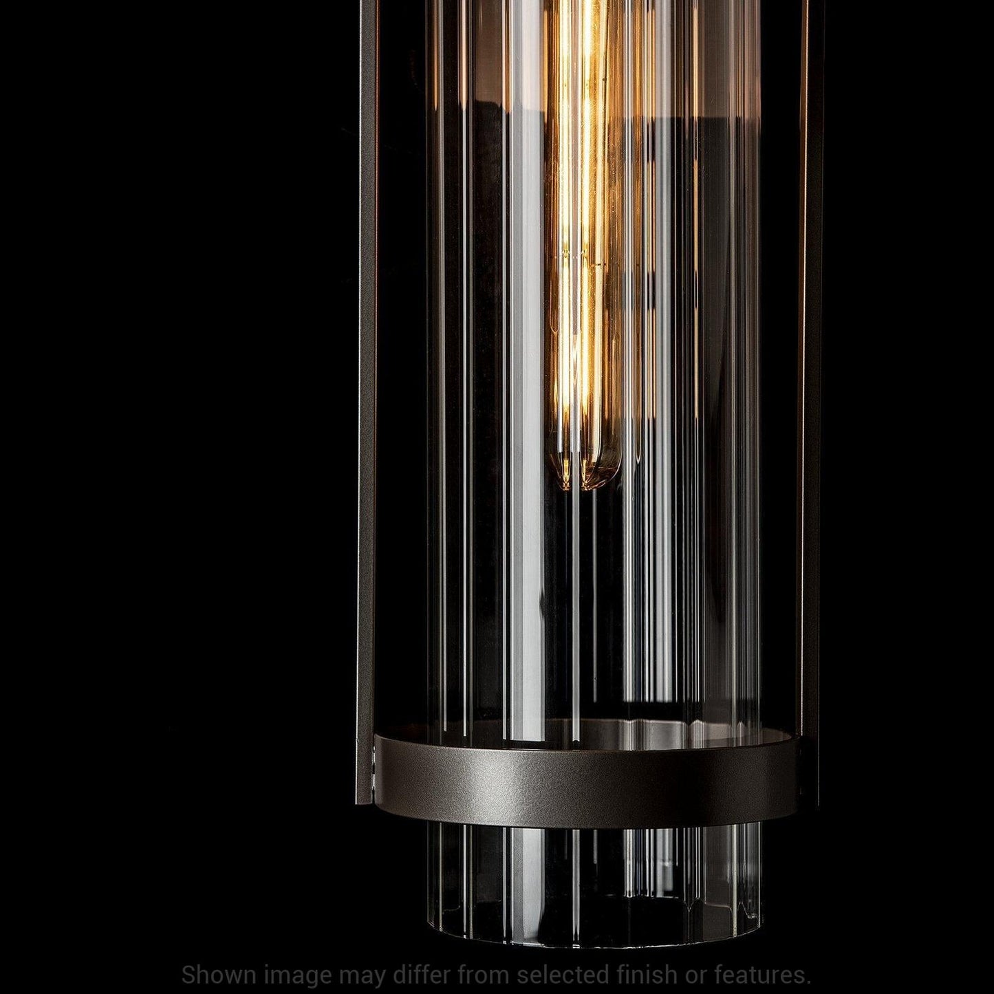 Alcove Medium Outdoor Sconce - White - Frosted Glass by Hubbardton Forge