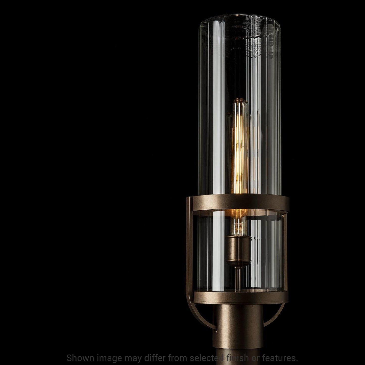 Alcove Outdoor Post Light - White - Frosted Glass by Hubbardton Forge