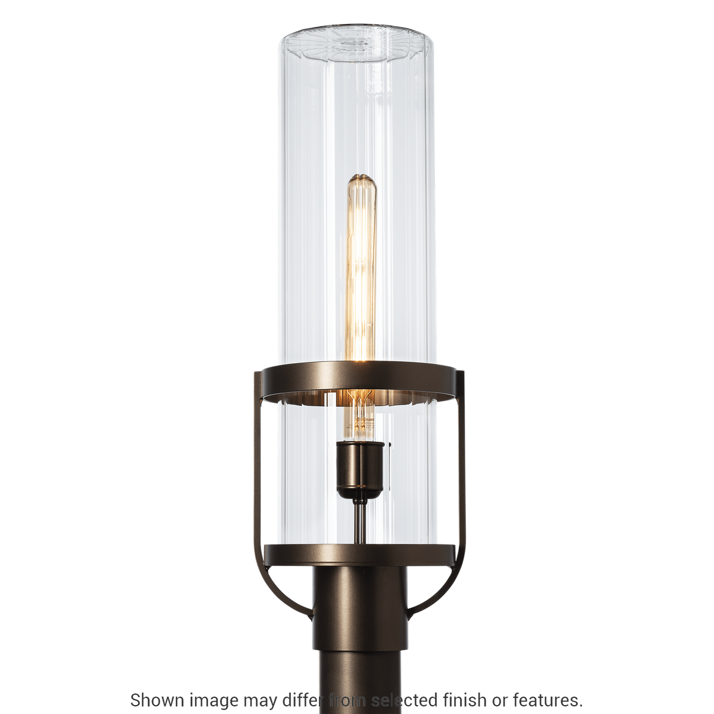Alcove Outdoor Post Light - White - Frosted Glass by Hubbardton Forge