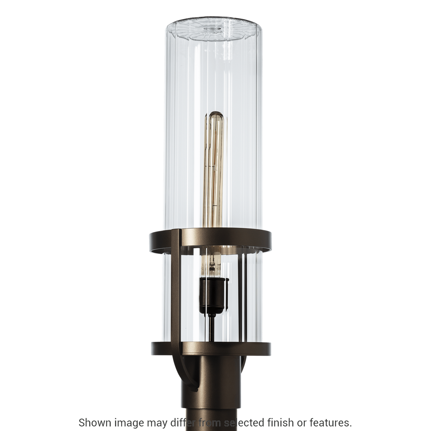 Alcove Outdoor Post Light - White - Frosted Glass by Hubbardton Forge