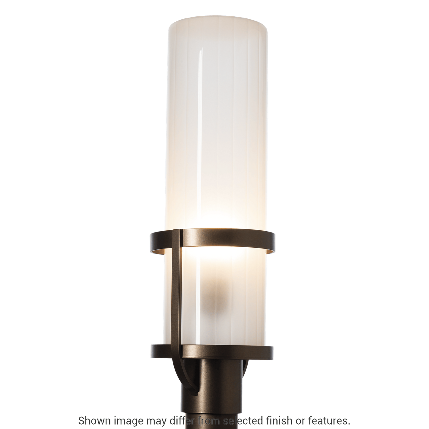 Alcove Outdoor Post Light - White - Frosted Glass by Hubbardton Forge