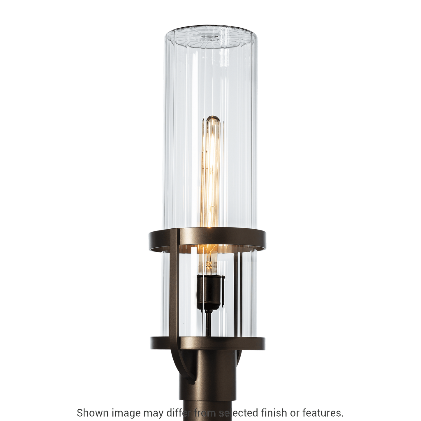 Alcove Outdoor Post Light - White - Frosted Glass by Hubbardton Forge