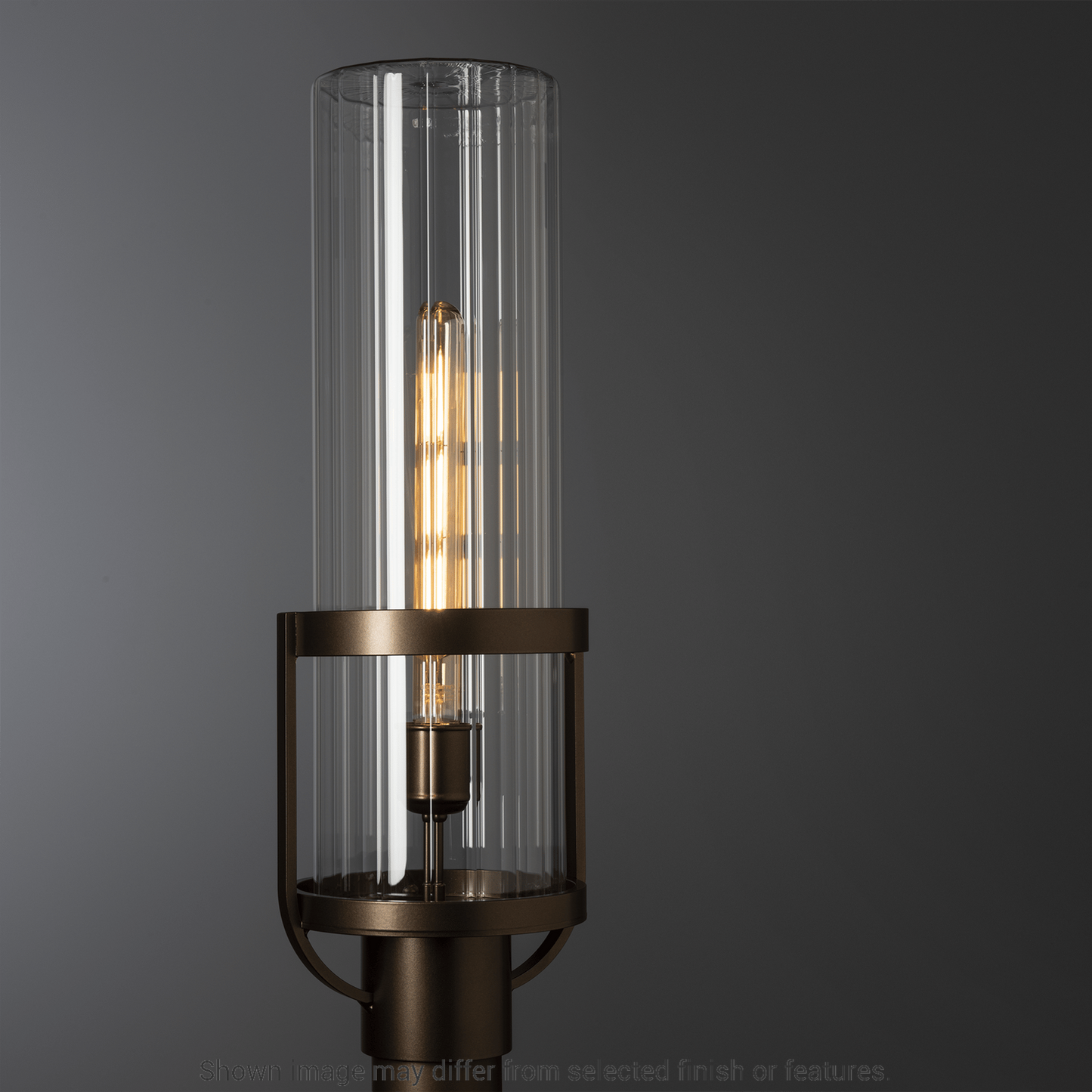 Alcove Outdoor Post Light - White - Frosted Glass by Hubbardton Forge