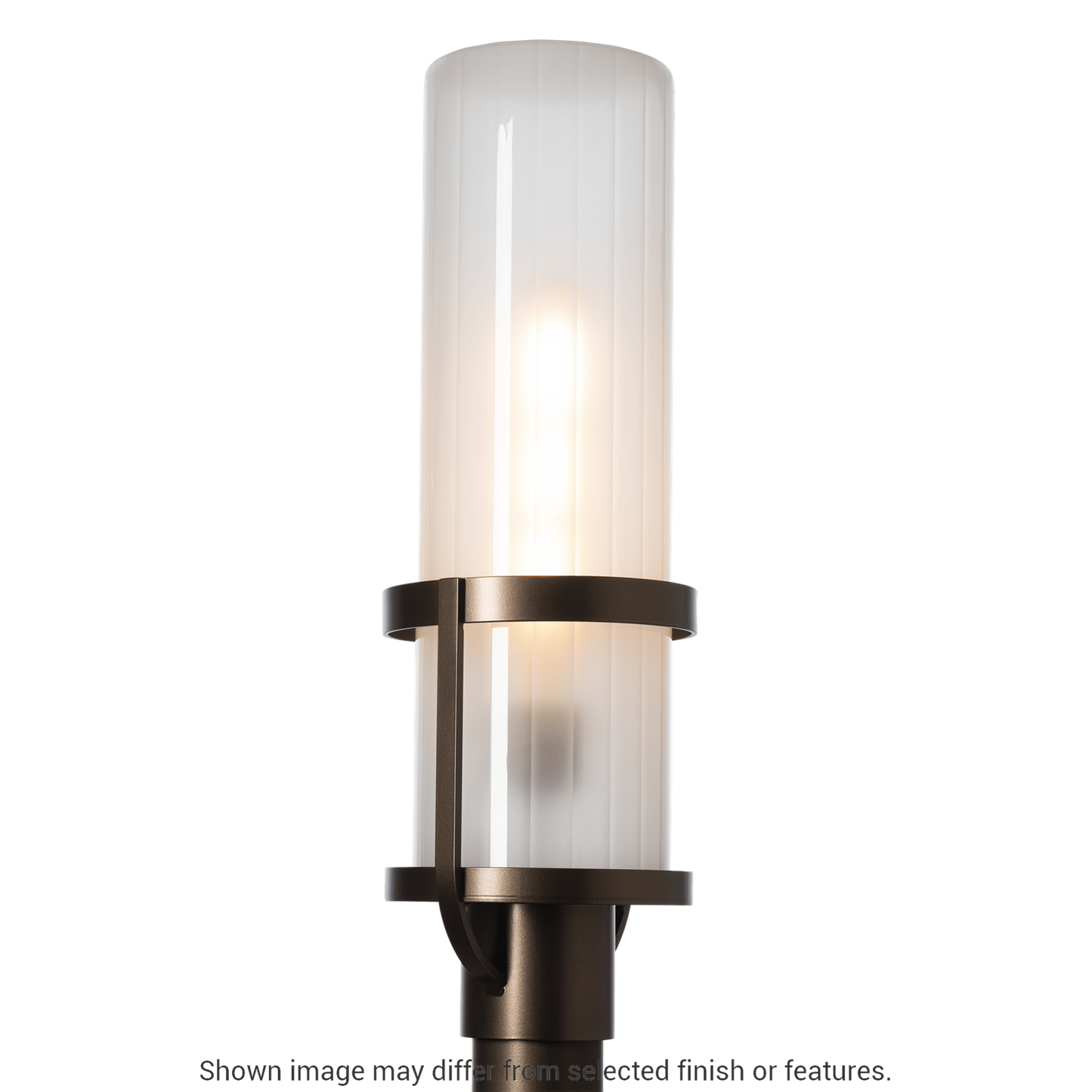 Alcove Outdoor Post Light - White - Frosted Glass by Hubbardton Forge