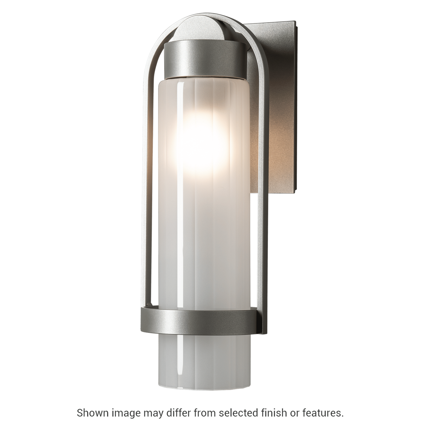 Alcove Small Outdoor Sconce - White - Clear Glass by Hubbardton Forge