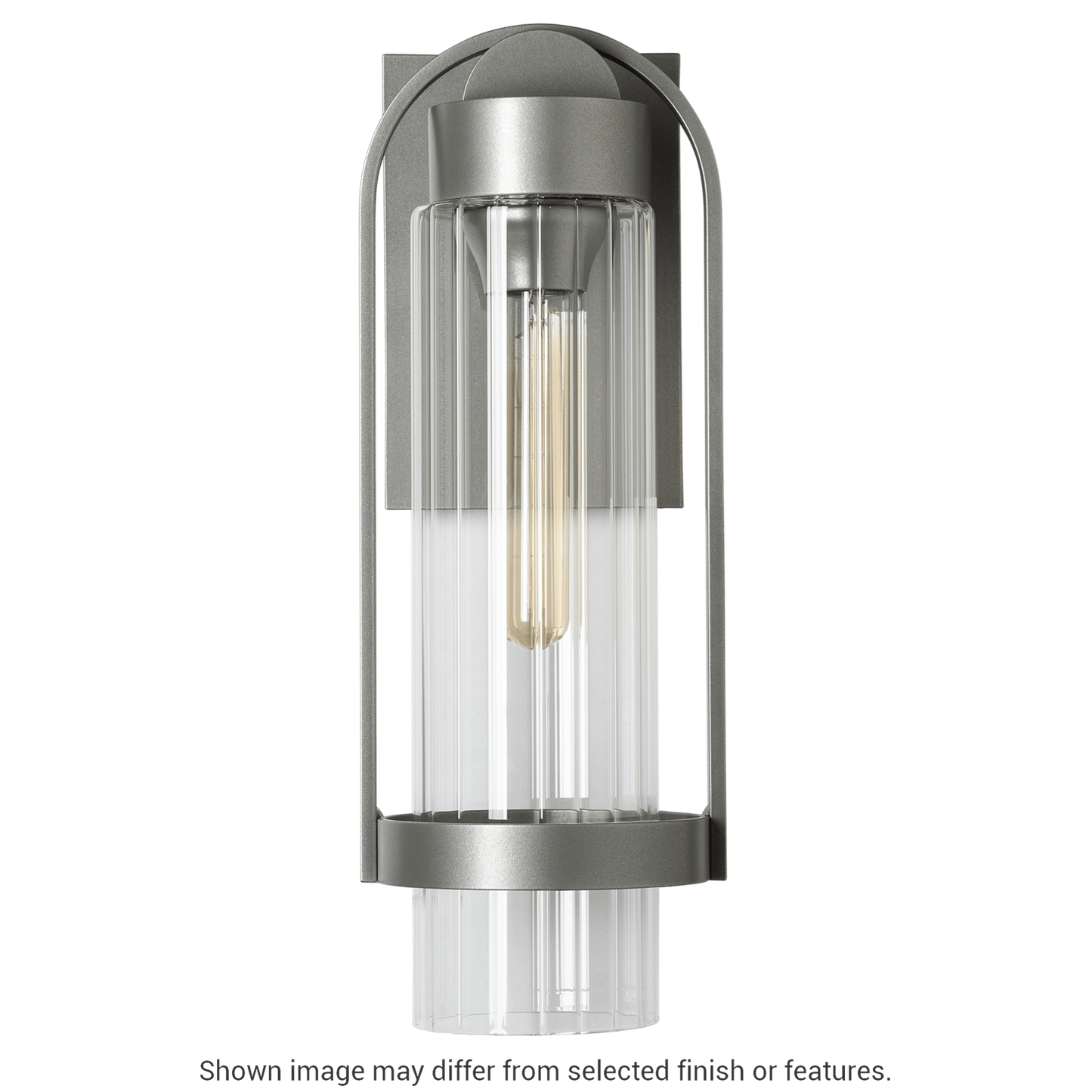 Alcove Small Outdoor Sconce - White - Clear Glass by Hubbardton Forge