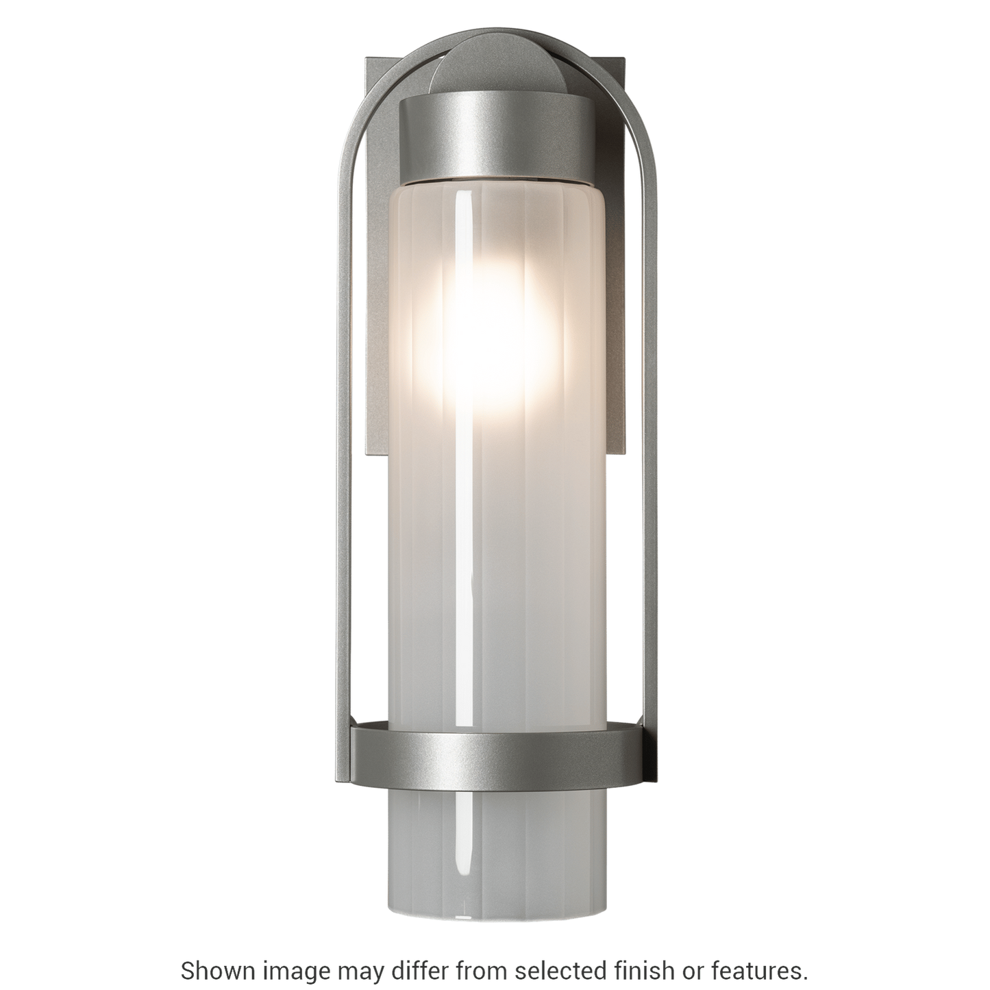Alcove Small Outdoor Sconce - White - Clear Glass by Hubbardton Forge