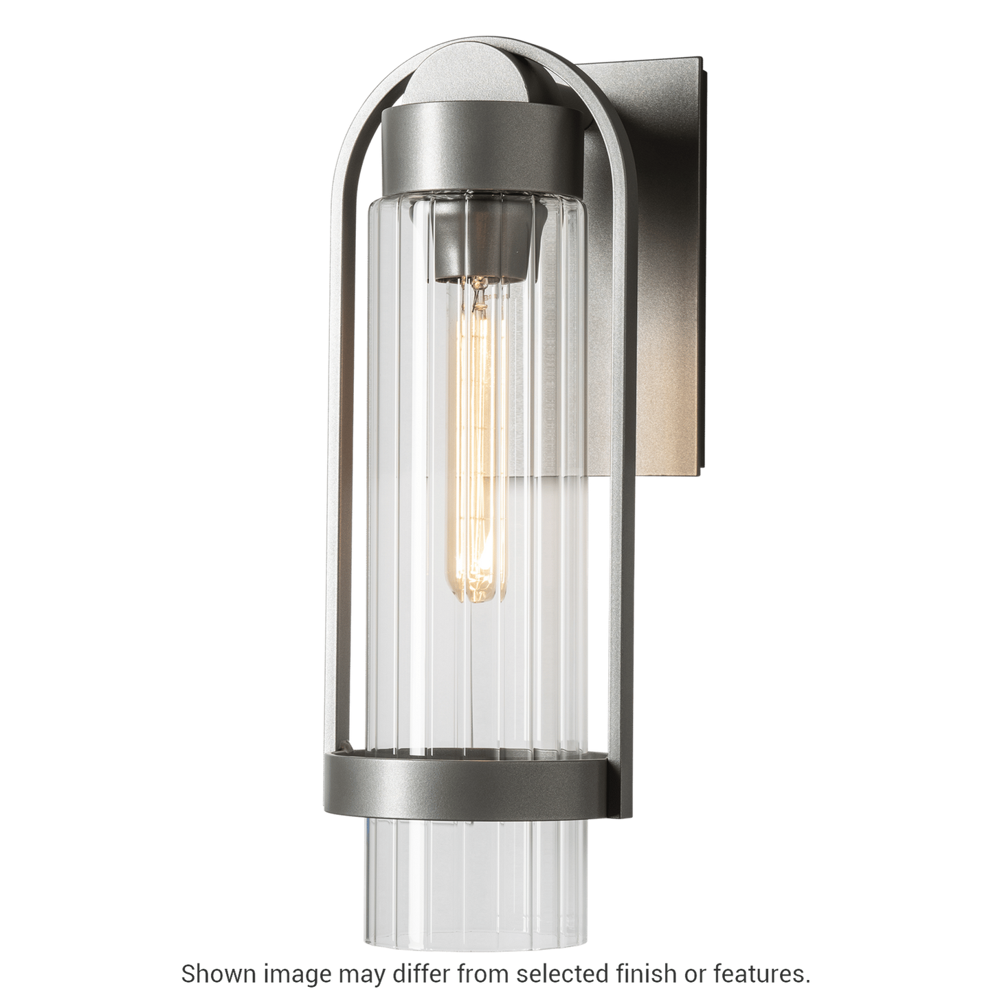 Alcove Small Outdoor Sconce - White - Clear Glass by Hubbardton Forge