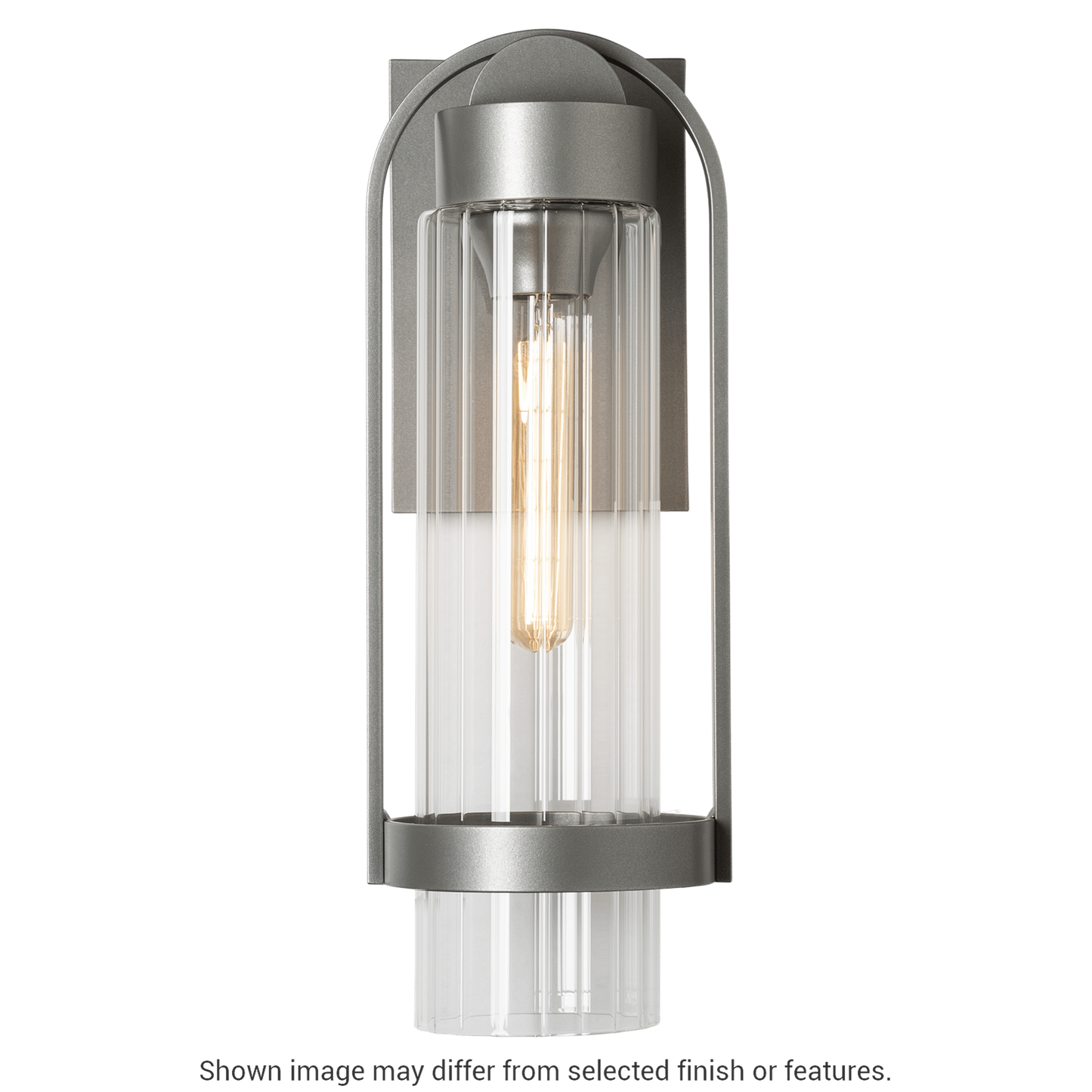 Alcove Small Outdoor Sconce - White - Clear Glass by Hubbardton Forge