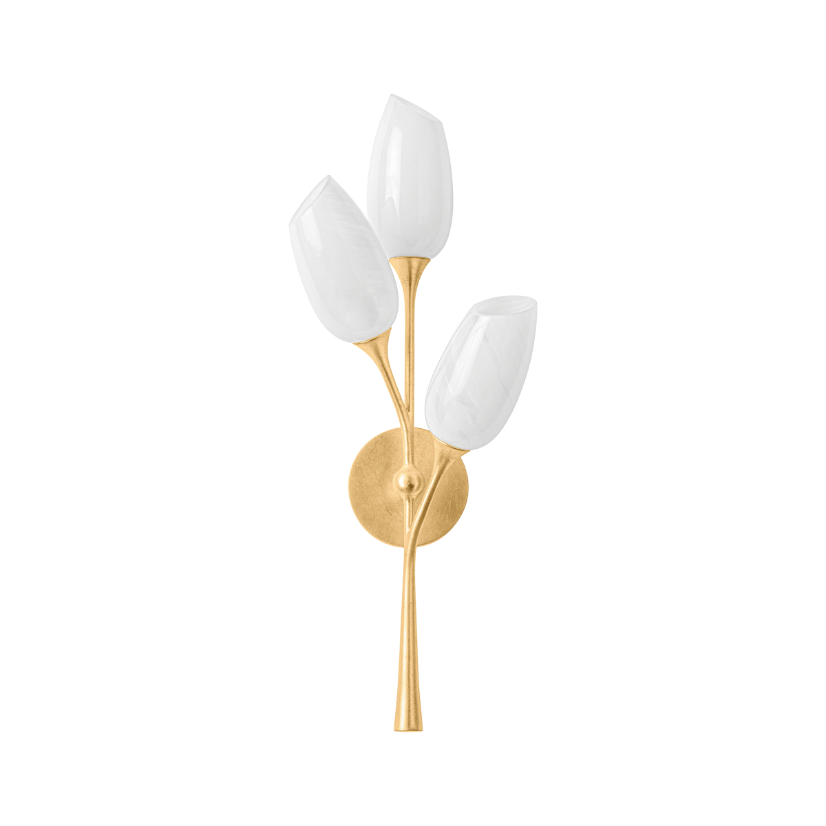 Aldean Wall Sconce - 3-Light - Vintage Gold Leaf - Troy Lighting B2125-VGL