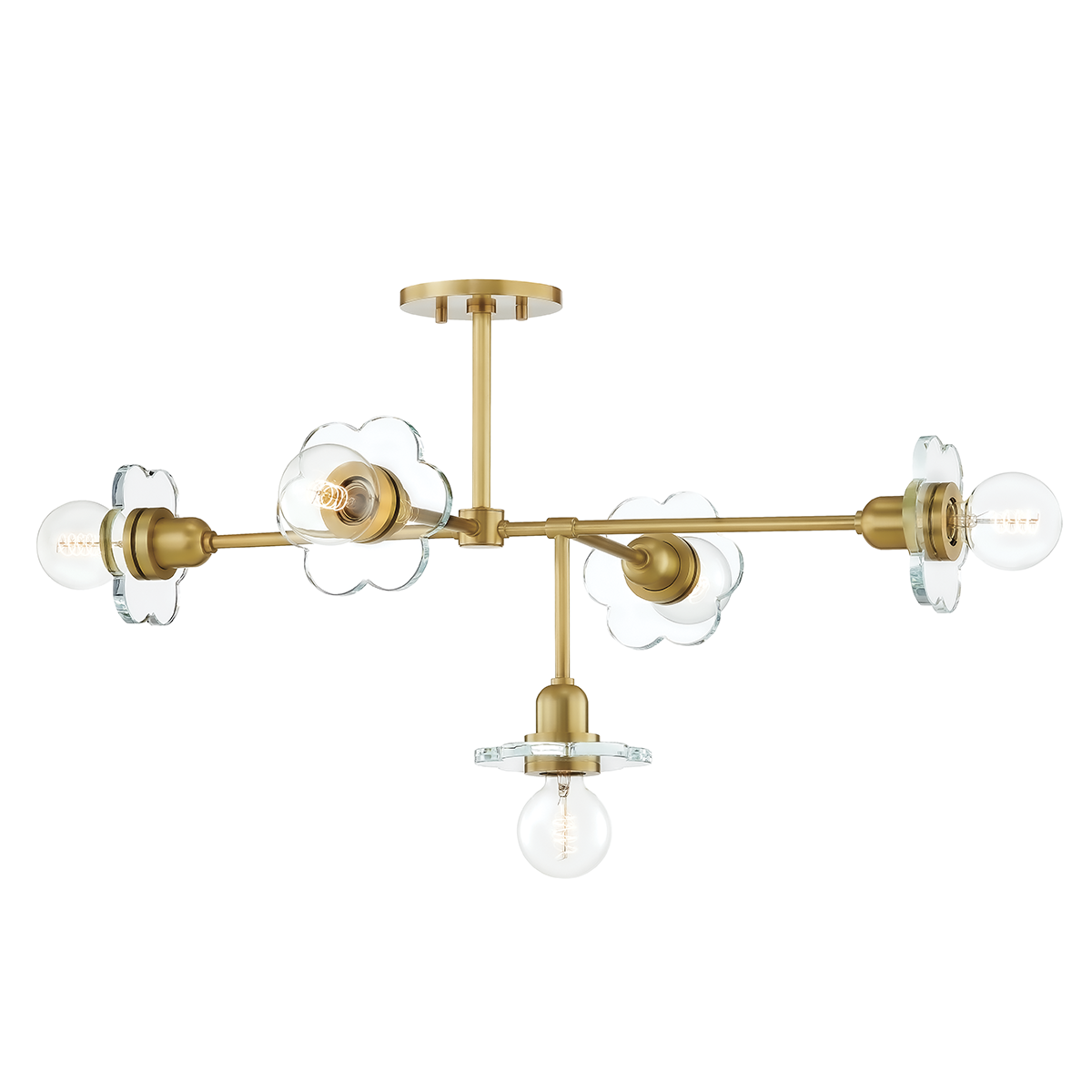 Alexa Chandelier - 5-Light - Aged Brass - Mitzi H357805-AGB