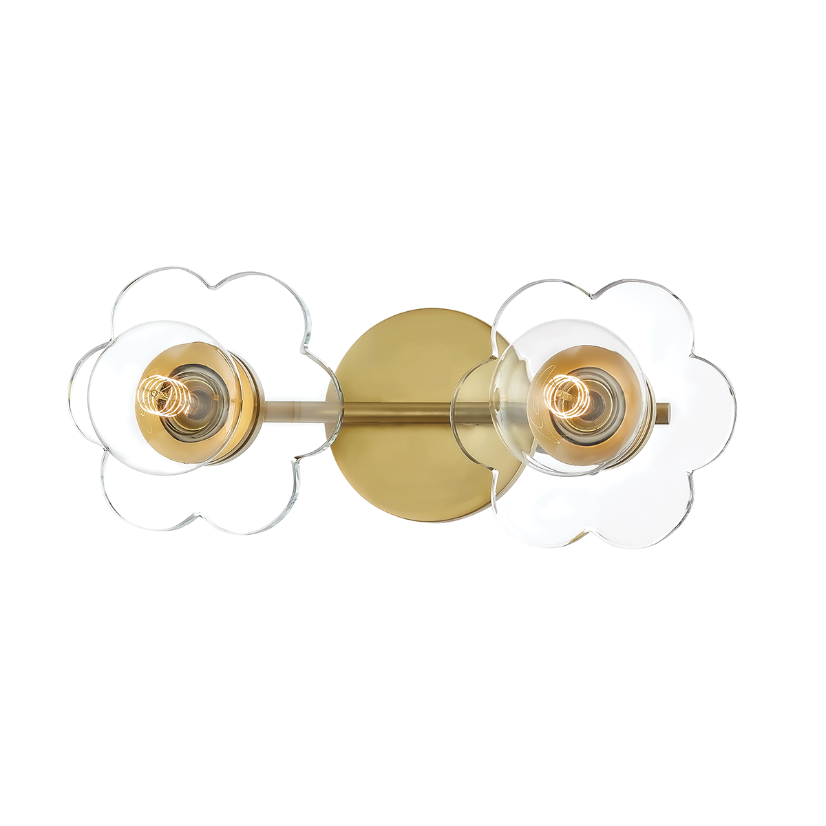 Alexa Vanity Light - 2-Light - Aged Brass - Mitzi H357302-AGB