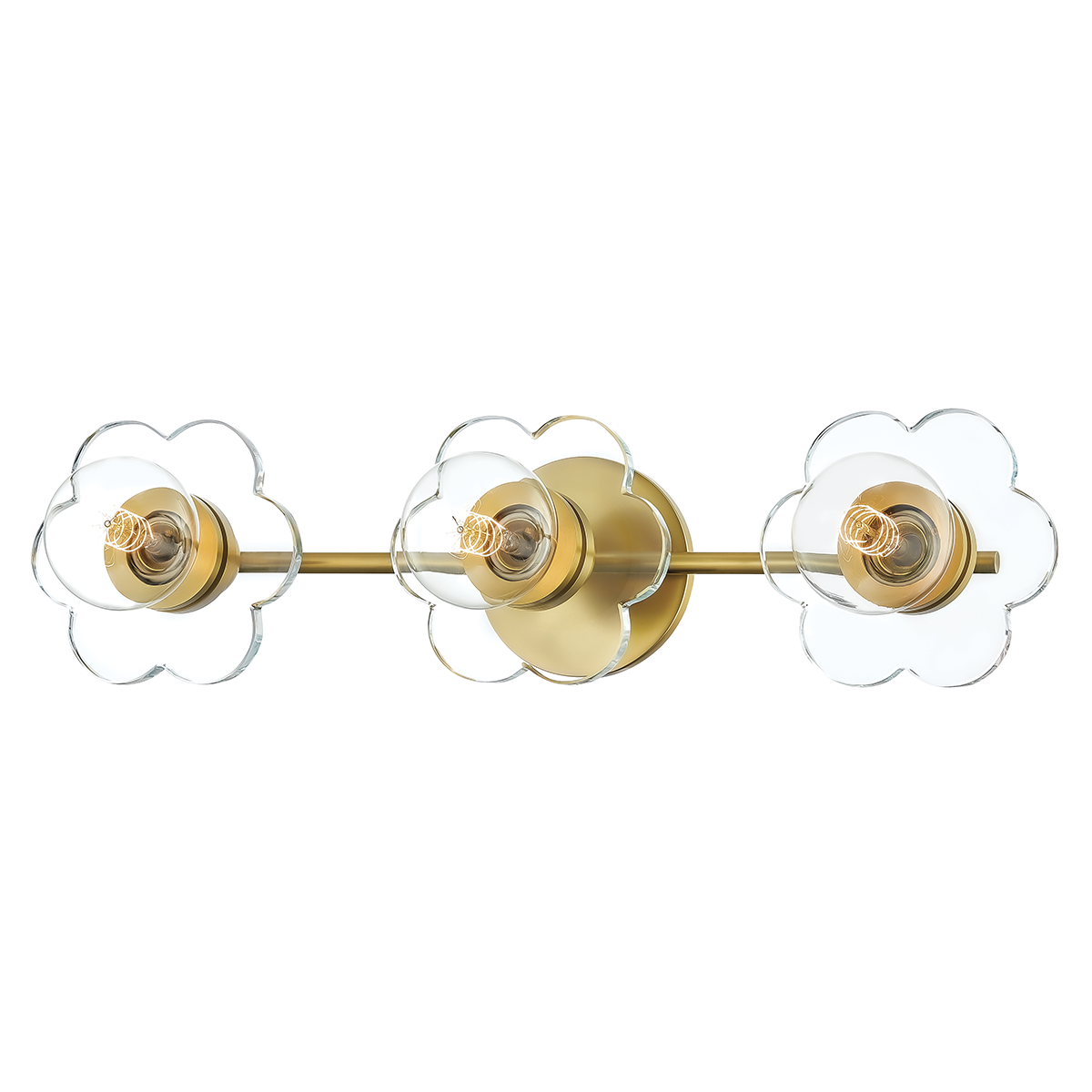 Alexa Vanity Light - 3-Light - Aged Brass - Mitzi H357303-AGB