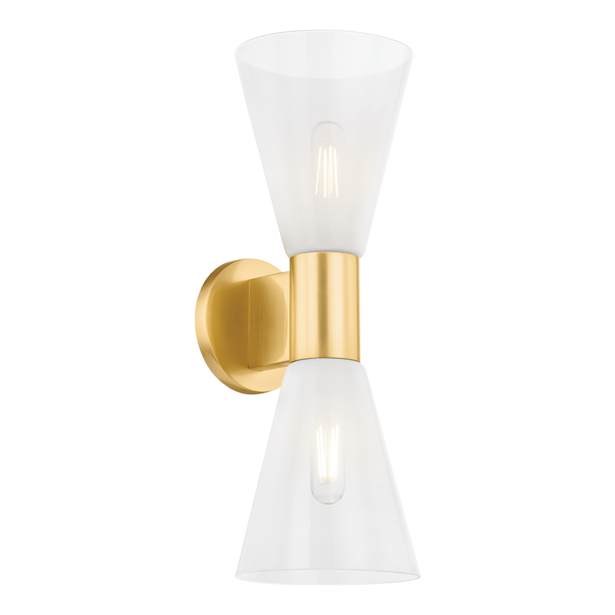 Alma Wall Sconce - 2-Light - Aged Brass - Mitzi H838102-AGB