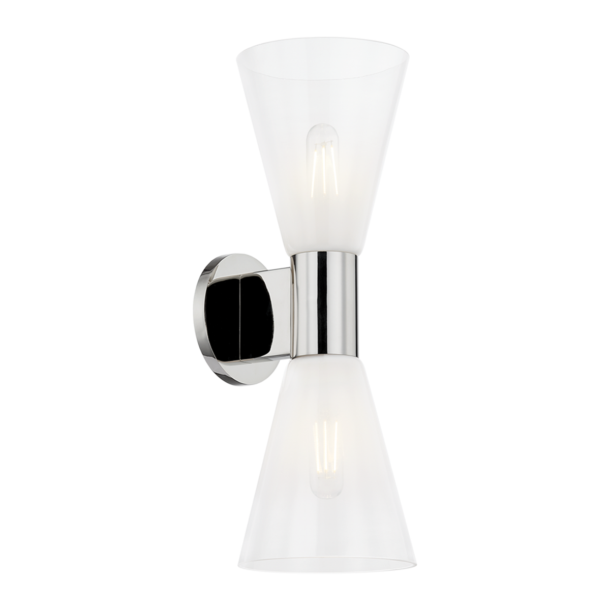 Alma Wall Sconce - 2-Light - Polished Nickel - Mitzi H838102-PN