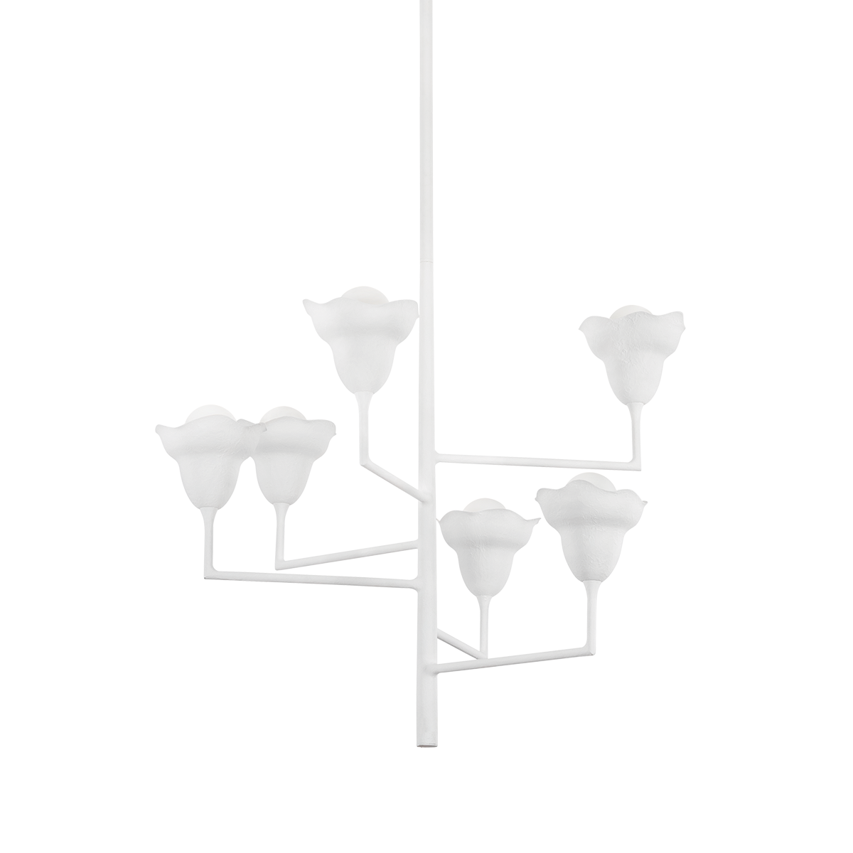 Alora 6-Light Chandelier - White Plaster by Hudson Valley Lighting