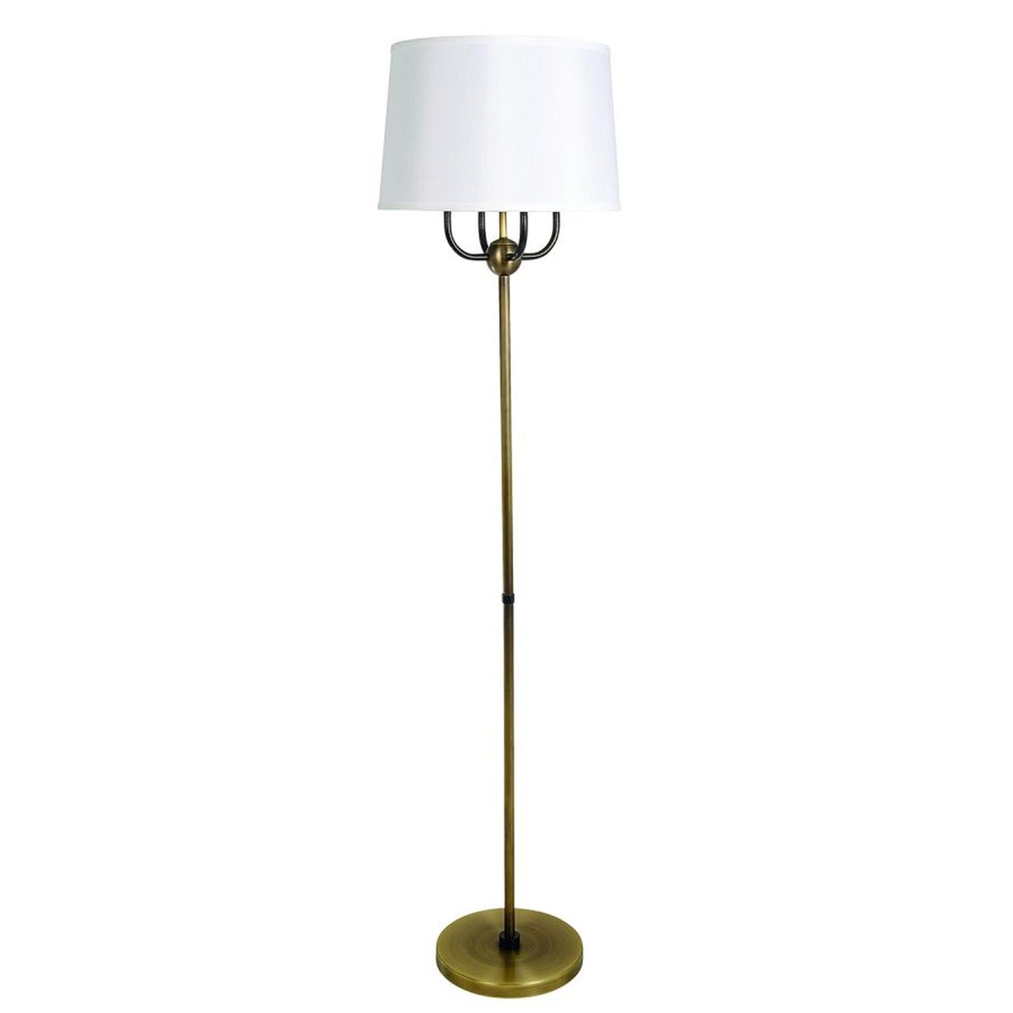 Alpine Floor Lamp - A701-AB/HB - Antique Brass/Hammered Bronze by House of Troy