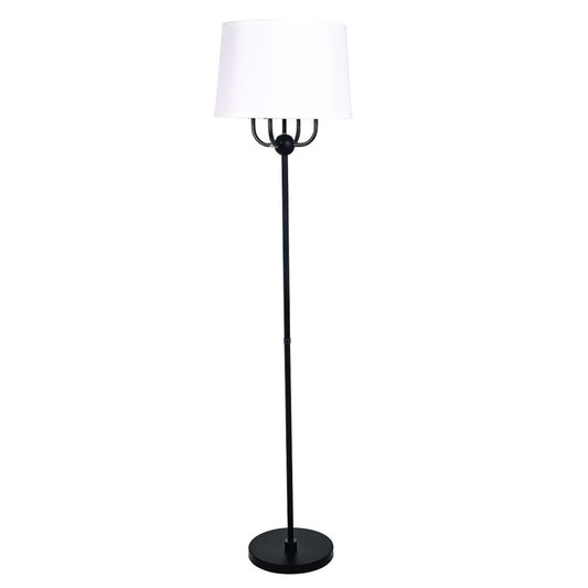 Alpine Floor Lamp - A701-BLK/SS - Black/Supreme Silver by House of Troy