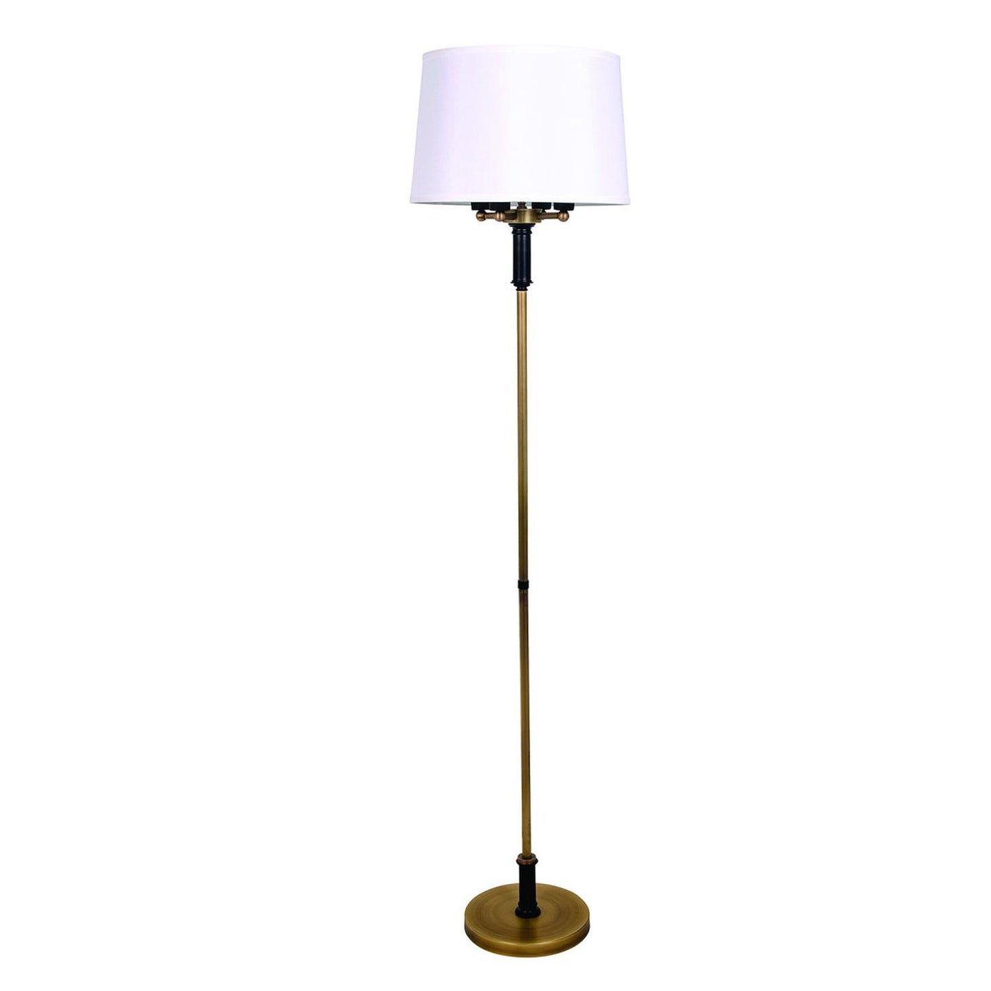 Alpine Floor Lamp - A702-AB/BLK - Antique Brass/Black by House of Troy