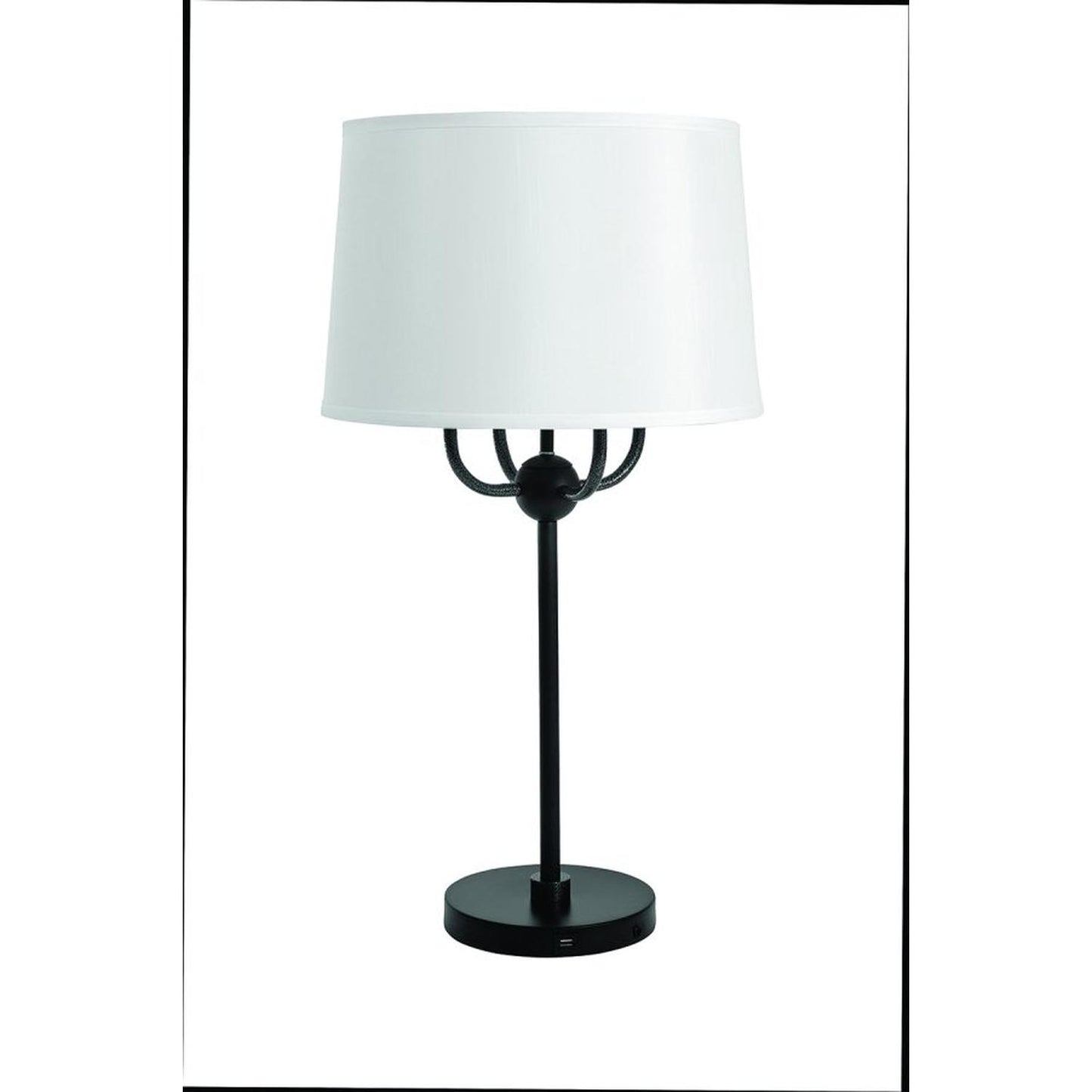 Alpine Table Lamp - A751-BLK/SS - Black/Supreme Silver by House of Troy