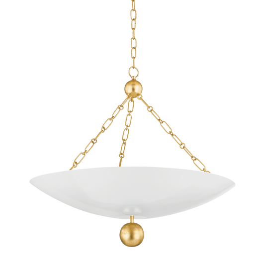 Amali Pendant - 3-Light - Vintage Gold Leaf/Soft White - Mitzi H846703-VGL/SWH