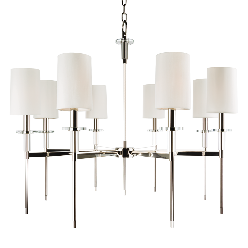 Amherst 8-Light Chandelier by Hudson Valley Lighting