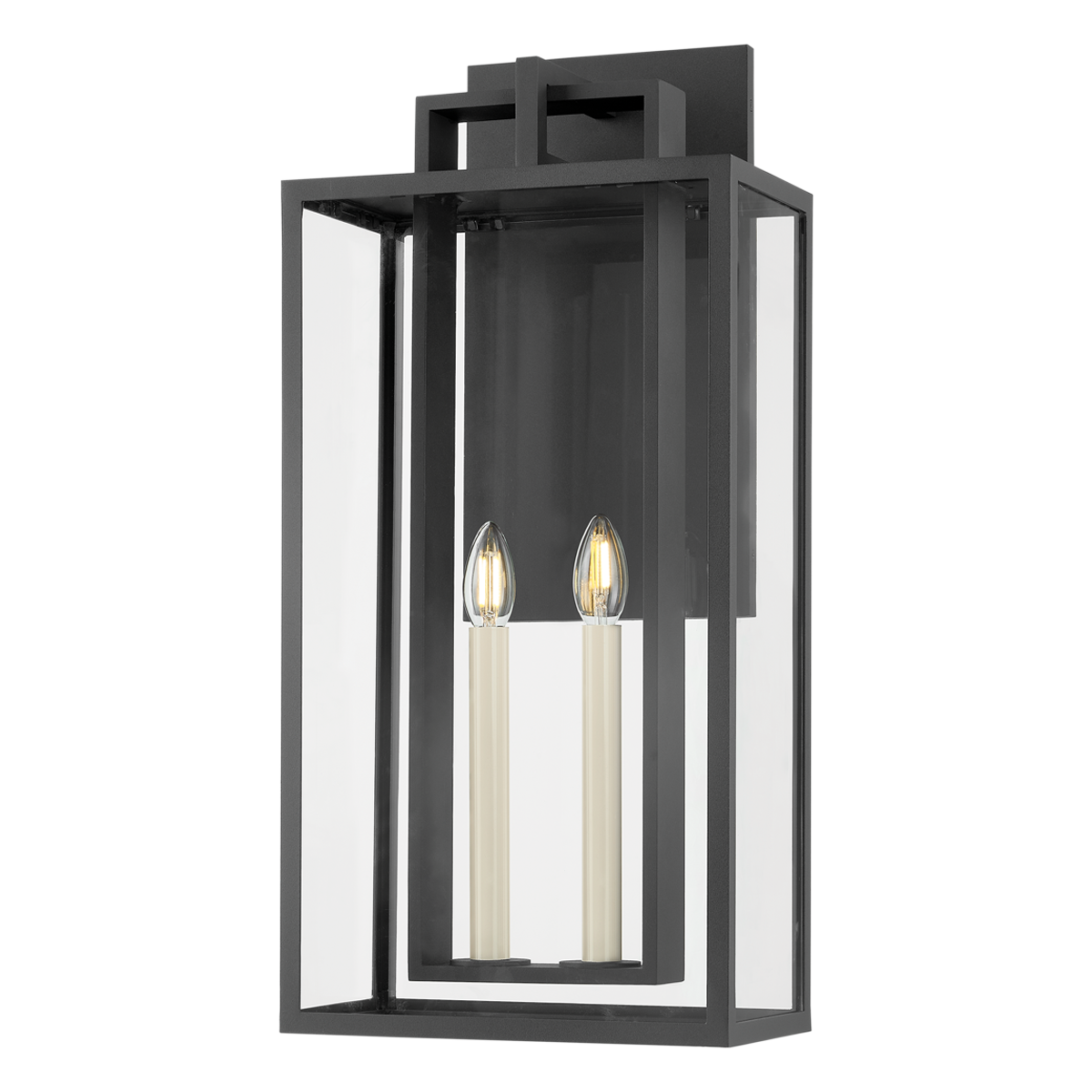 Amire Exterior Wall Sconce - 2-Light - Textured Black - Troy Lighting B3626-TBK