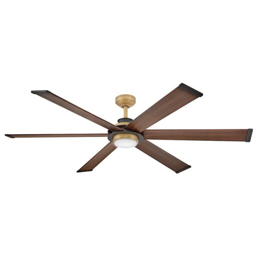 Andros 64" LED Smart Fan - Heritage Brass with Matte Black Accents by Hinkley Lighting