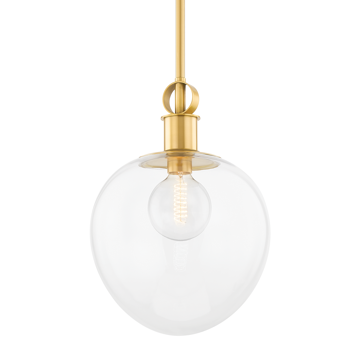 Anna Large Pendant - 1-Light - Aged Brass - Mitzi H736701L-AGB