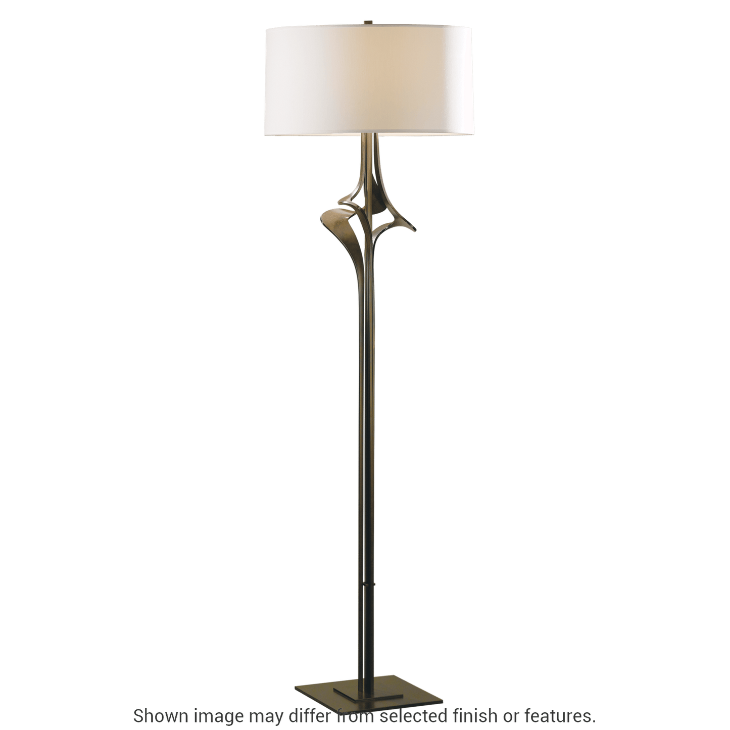 Antasia Floor Lamp - Bronze - Natural Anna Shade by Hubbardton Forge