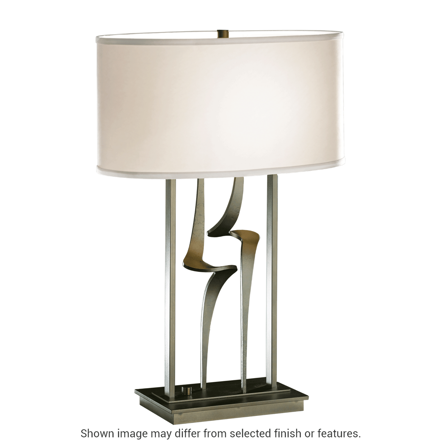 Antasia Table Lamp - White - Natural Anna Shade by Hubbardton Forge