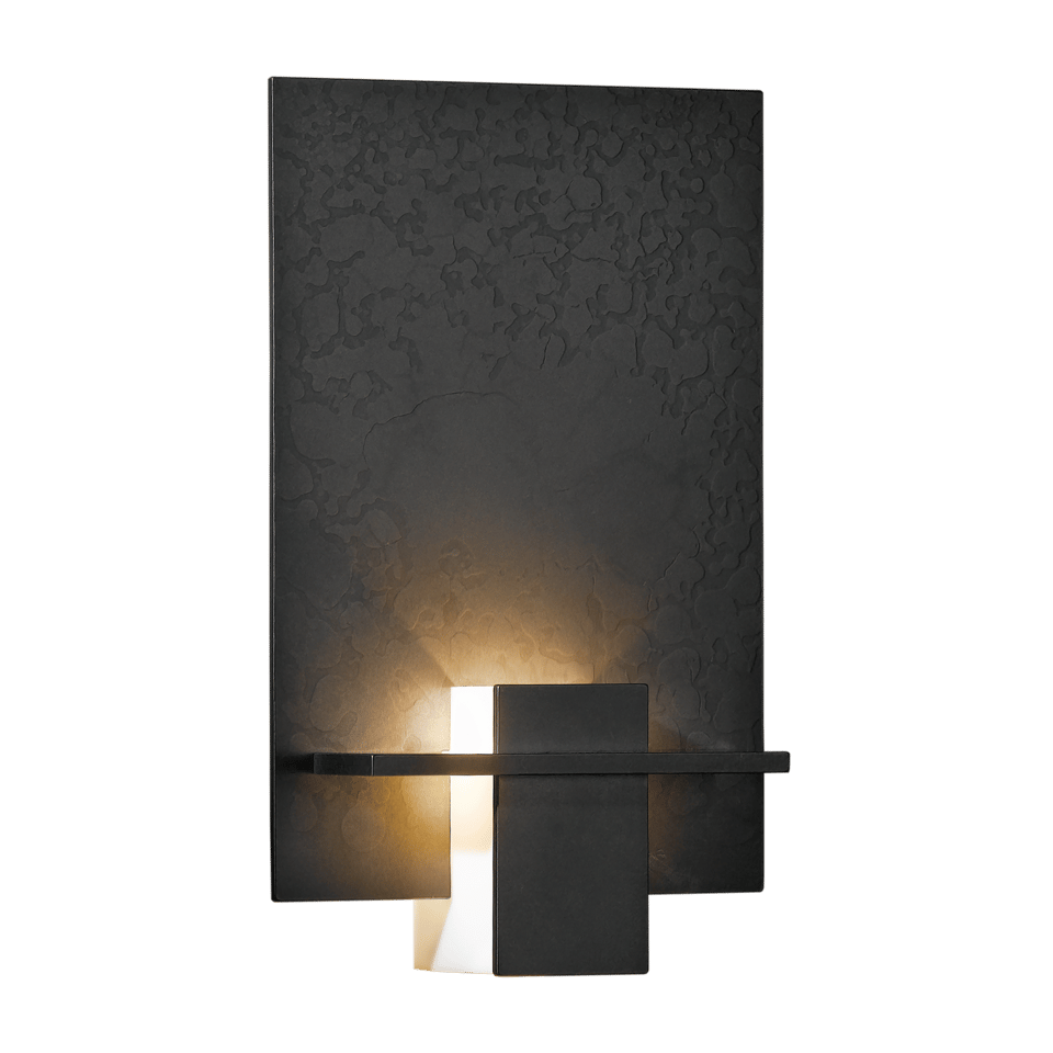 Aperture Sconce - Dark Smoke - White Art Glass by Hubbardton Forge