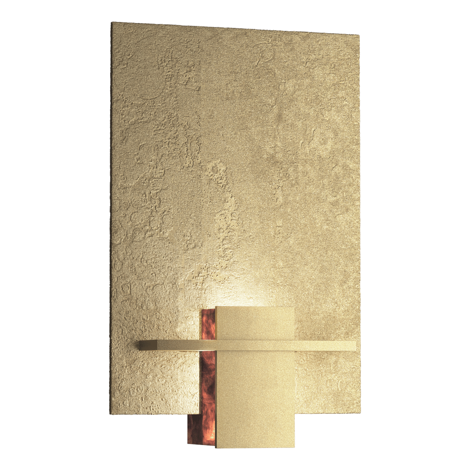 Aperture Sconce - Soft Gold - Topaz Glass by Hubbardton Forge