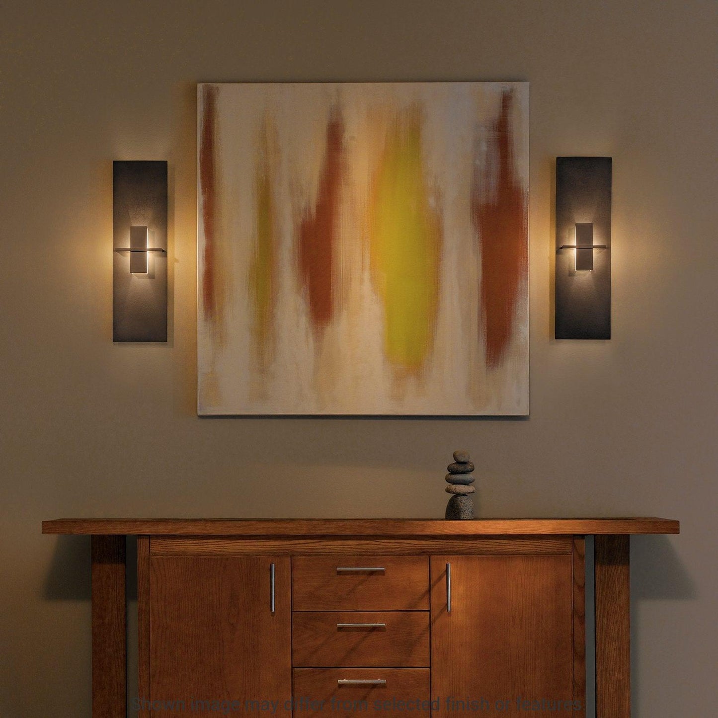 Aperture Vertical Sconce - White - White Art Glass by Hubbardton Forge