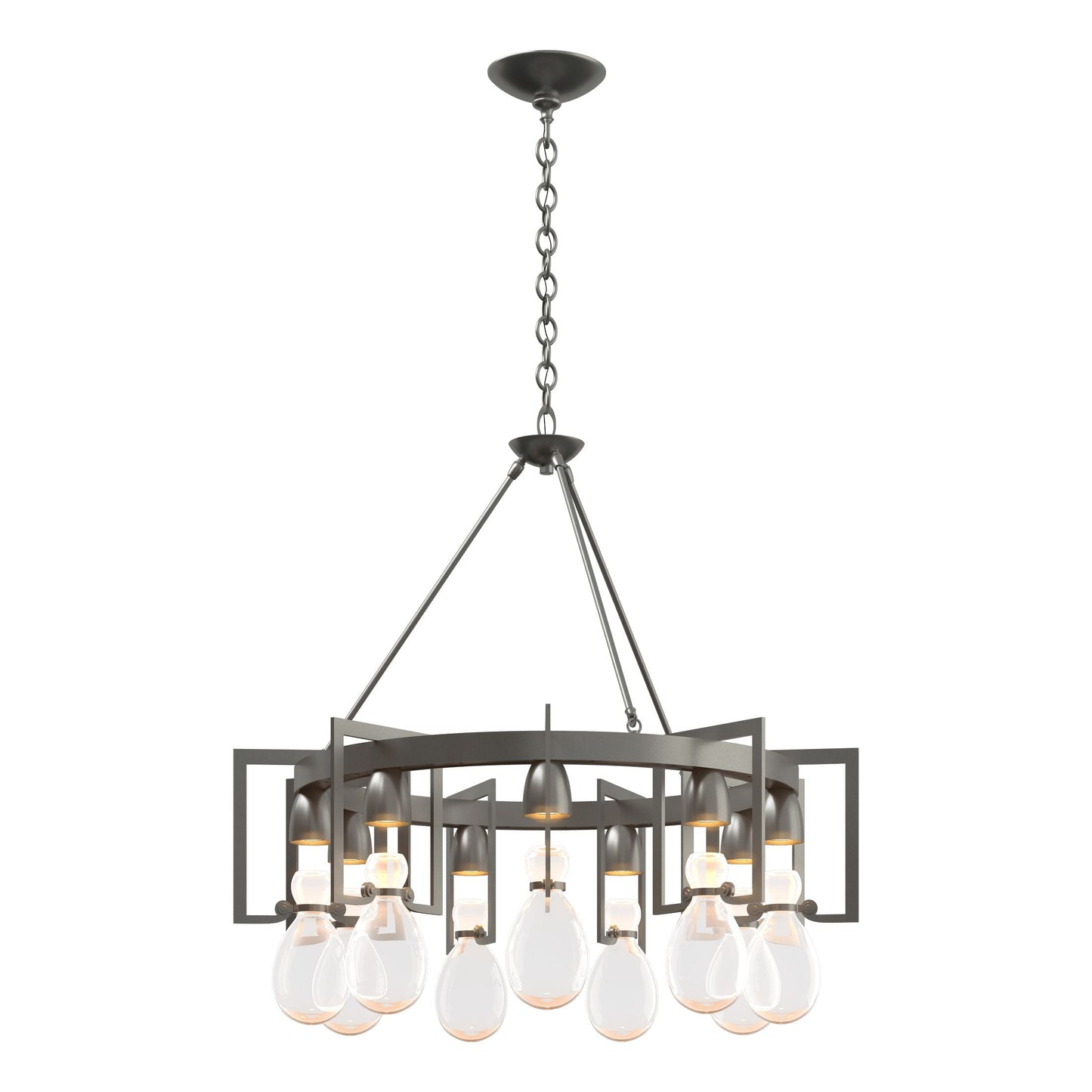 Apothecary Circular Chandelier - Vintage Platinum by Hubbardton Forge