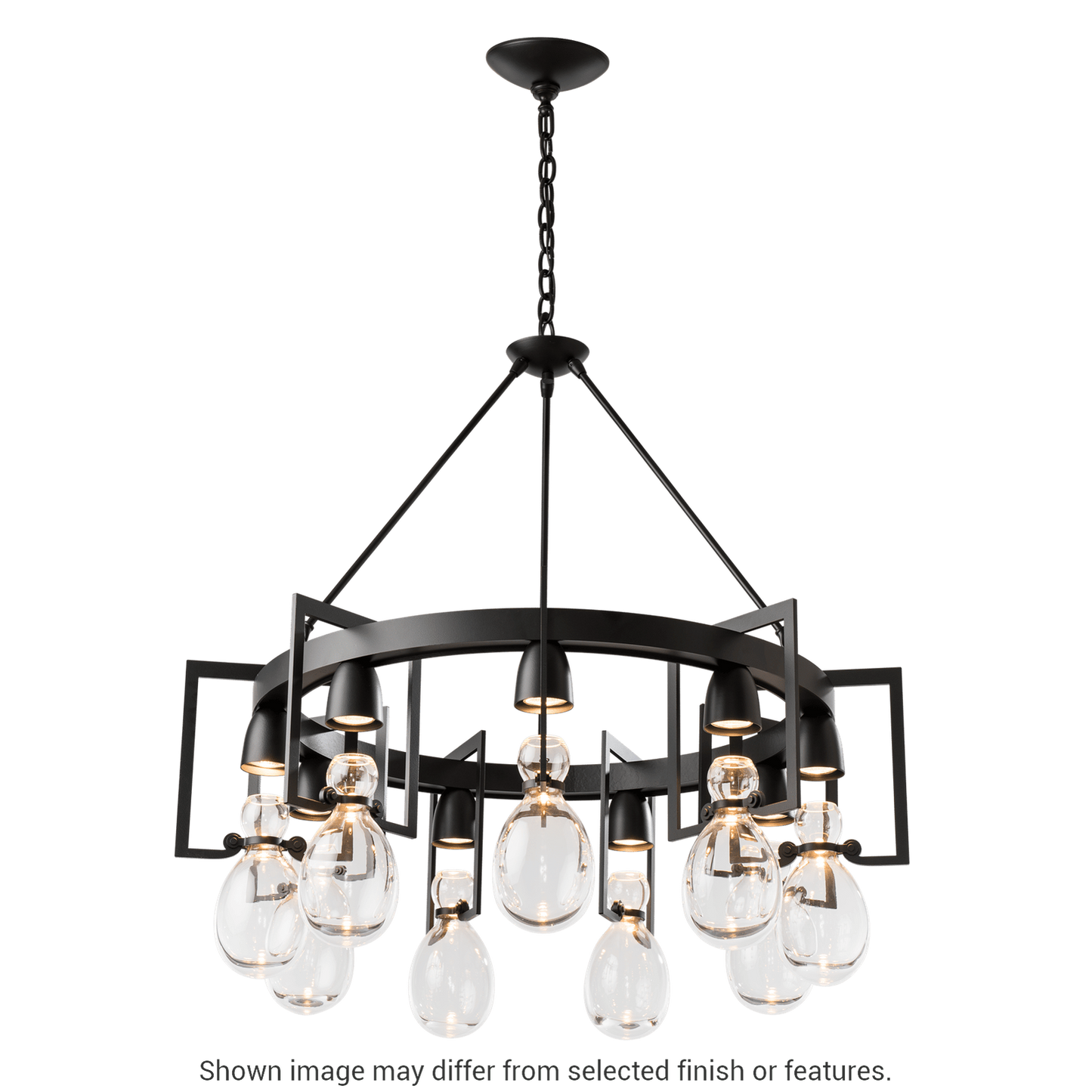 Apothecary Circular Chandelier - White by Hubbardton Forge