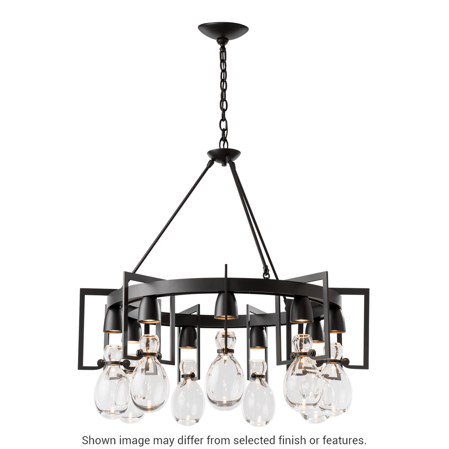 Apothecary Circular Chandelier - White by Hubbardton Forge