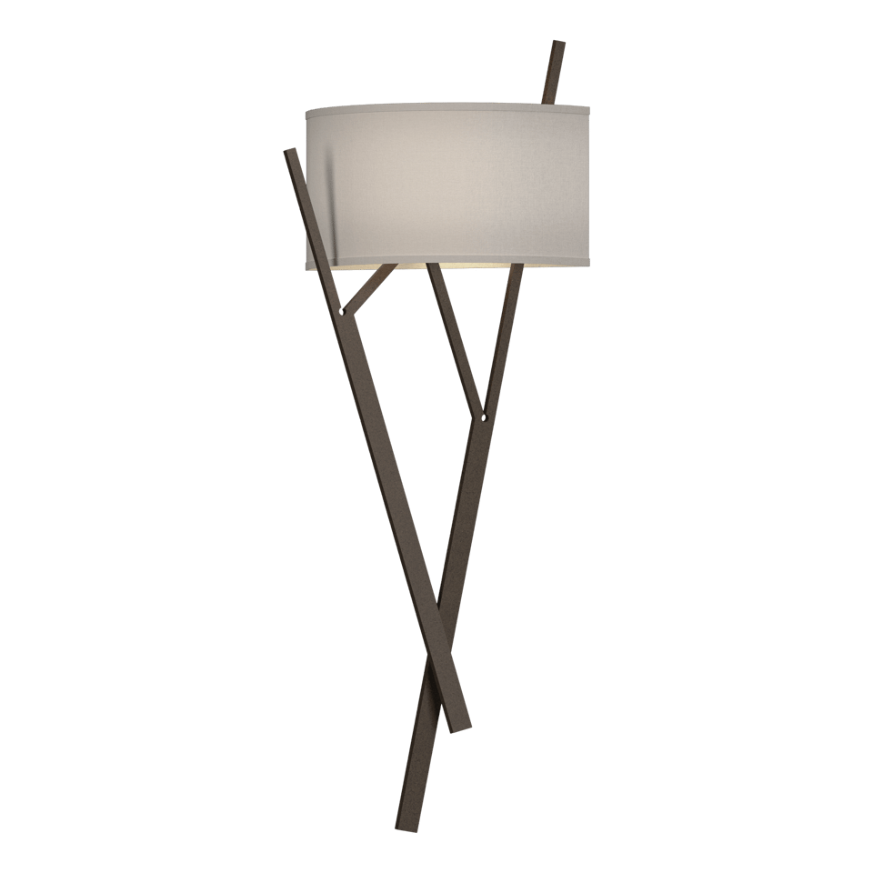 Arbo Sconce - Bronze - Flax Shade by Hubbardton Forge