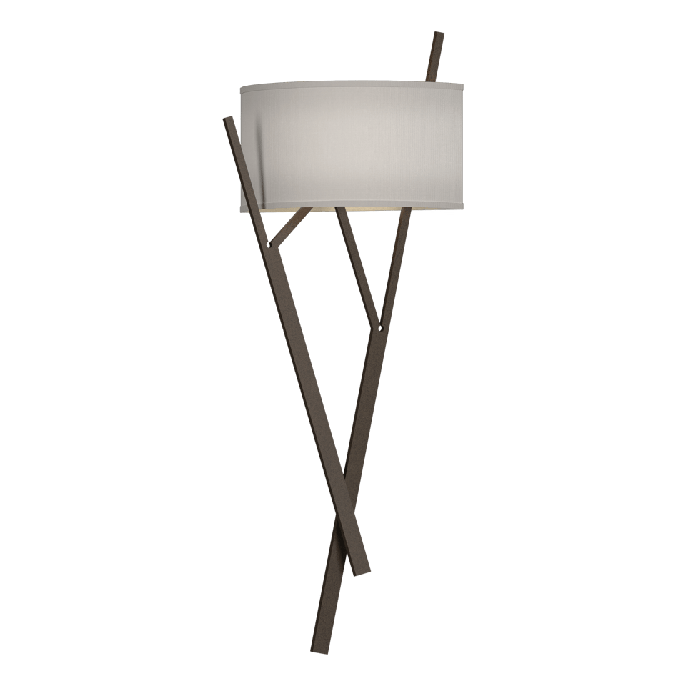 Arbo Sconce - Bronze - Natural Anna Shade by Hubbardton Forge