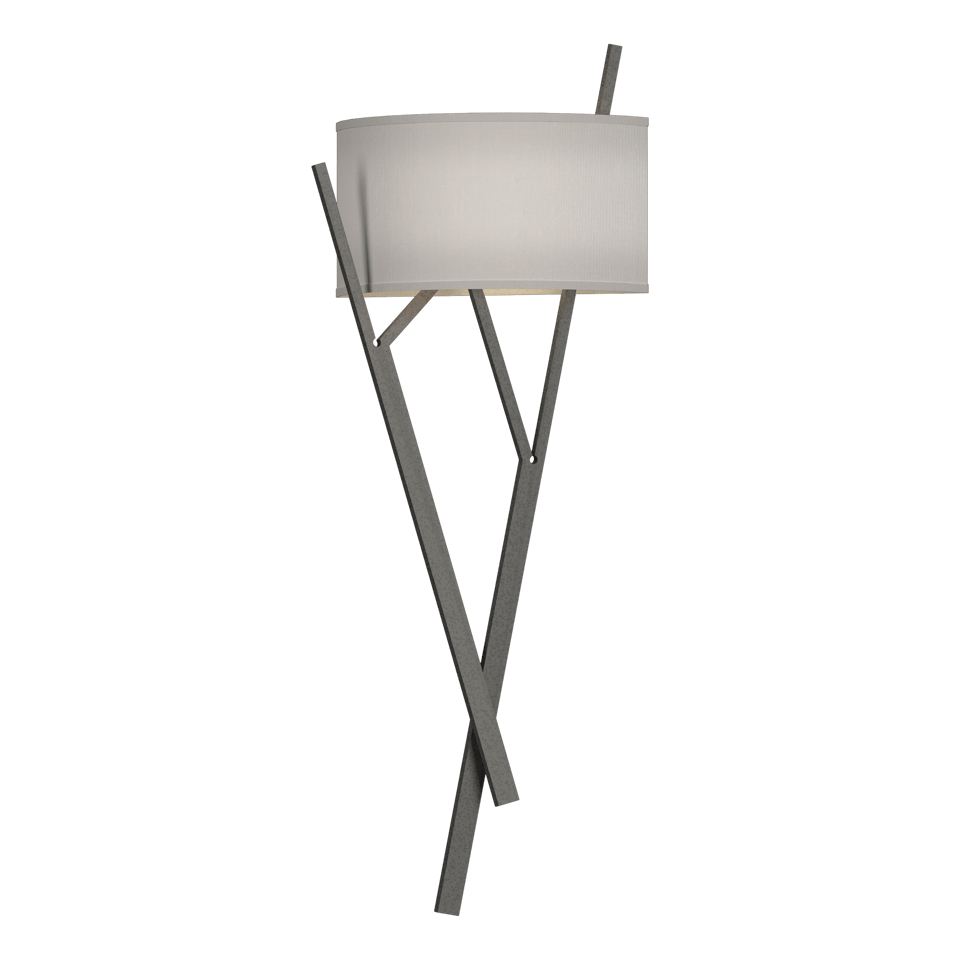 Arbo Sconce - Natural Iron - Natural Anna Shade by Hubbardton Forge
