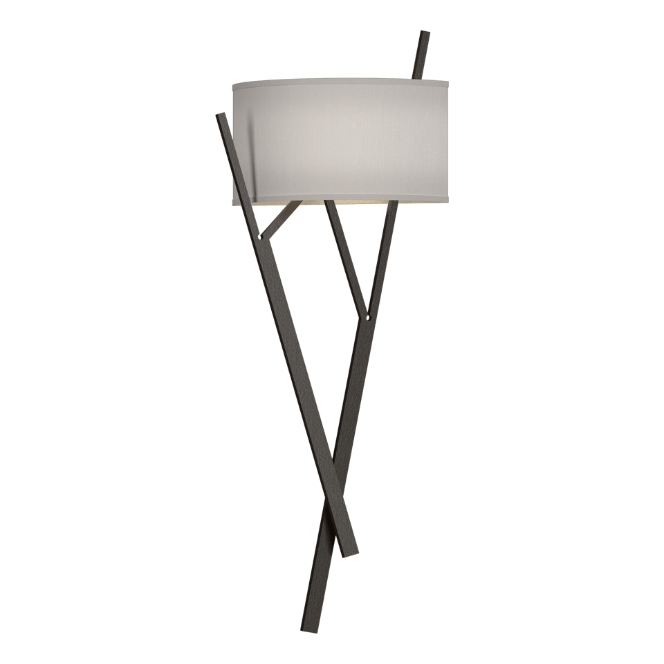 Arbo Sconce - Oil Rubbed Bronze - Natural Anna Shade by Hubbardton Forge