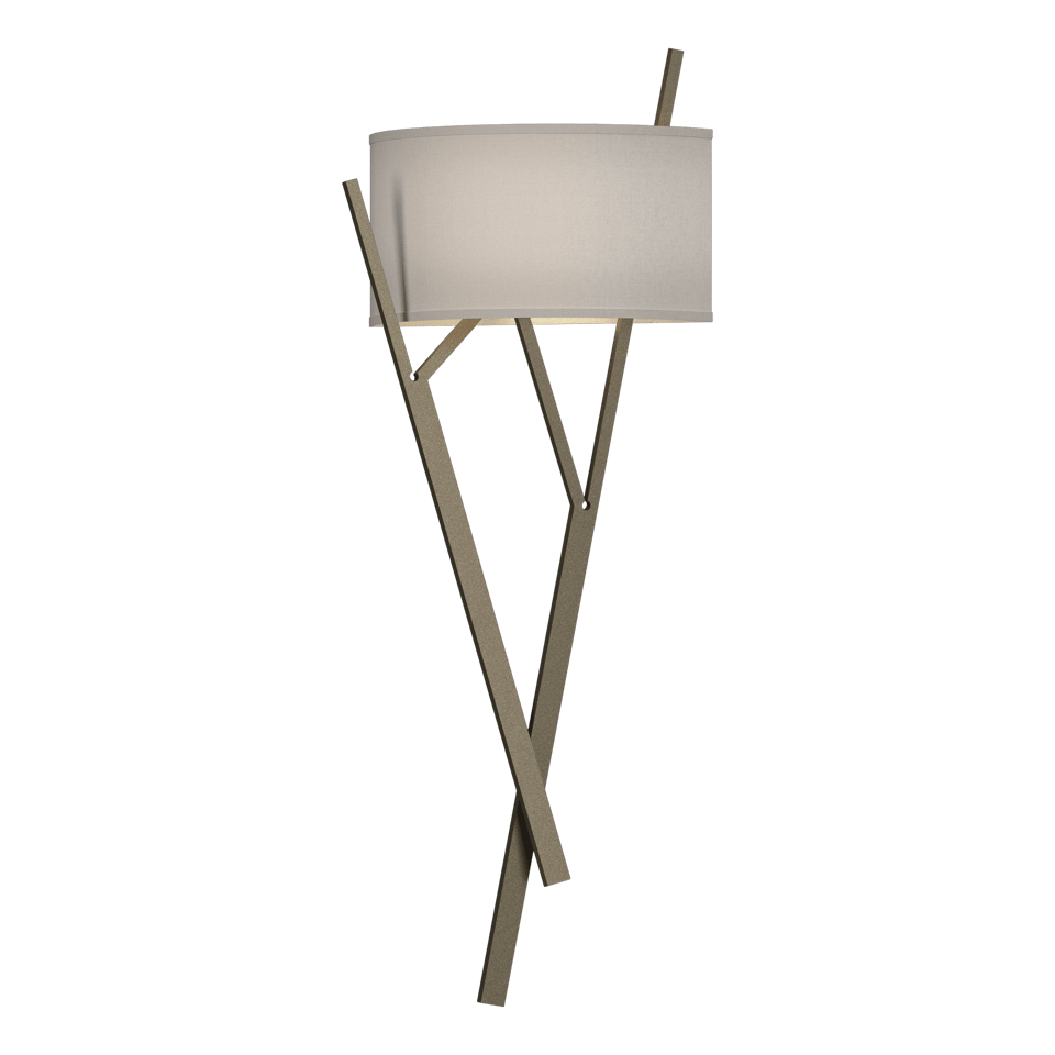 Arbo Sconce - Soft Gold - Flax Shade by Hubbardton Forge