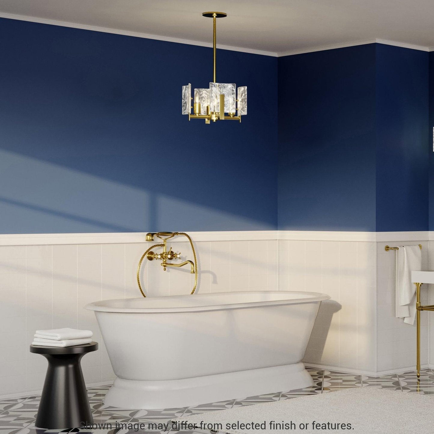 Arc 4-Light Semi-Flush Pendant - White by Hubbardton Forge
