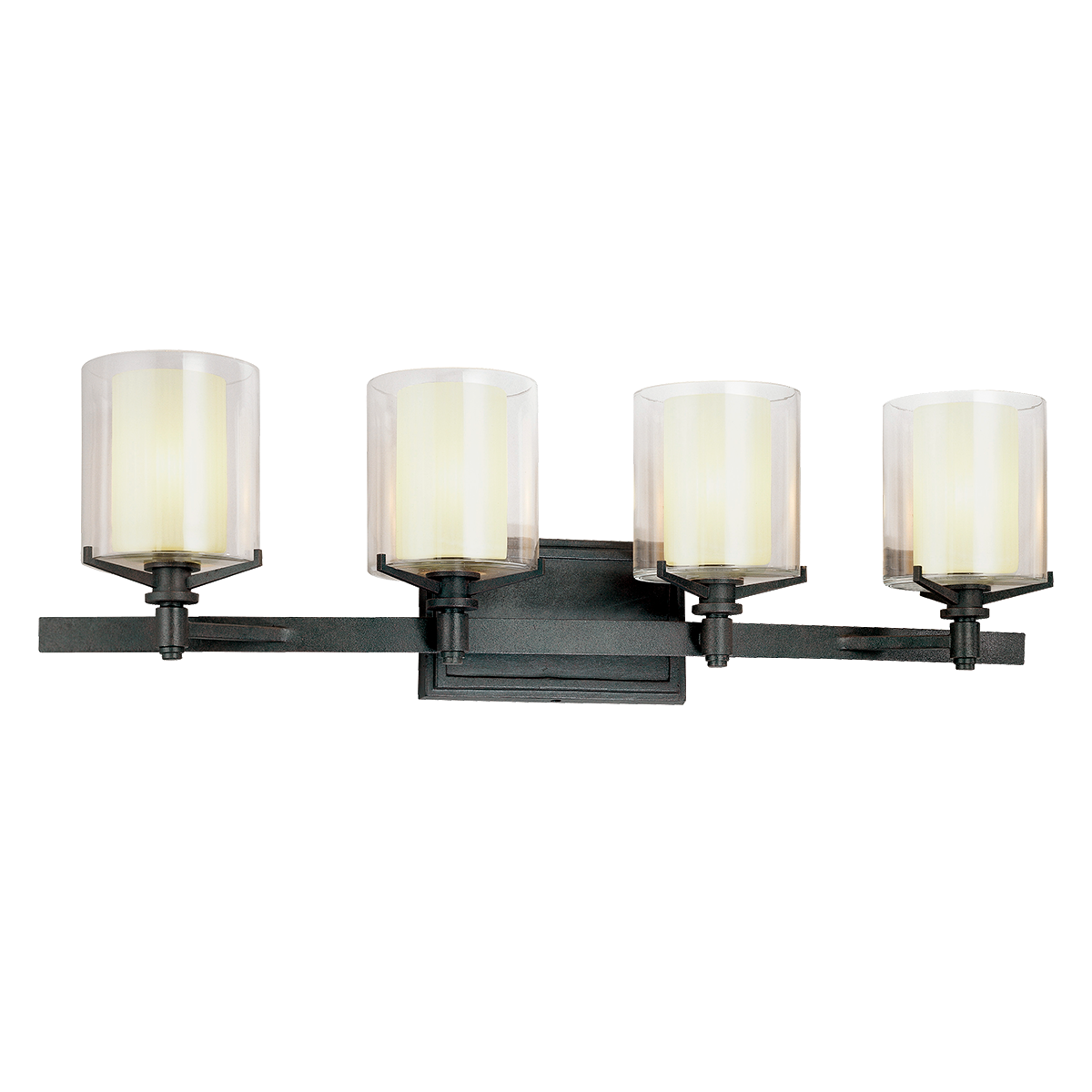 Arcadia Vanity Light - 4-Light - French Iron - Troy Lighting B1714-TRN