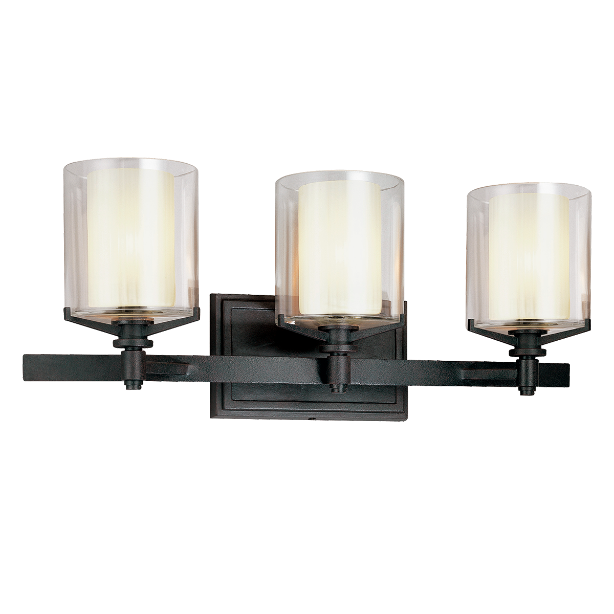 Arcadia Wall Sconce - 3-Light - Textured Iron - Troy Lighting B1713-TRN