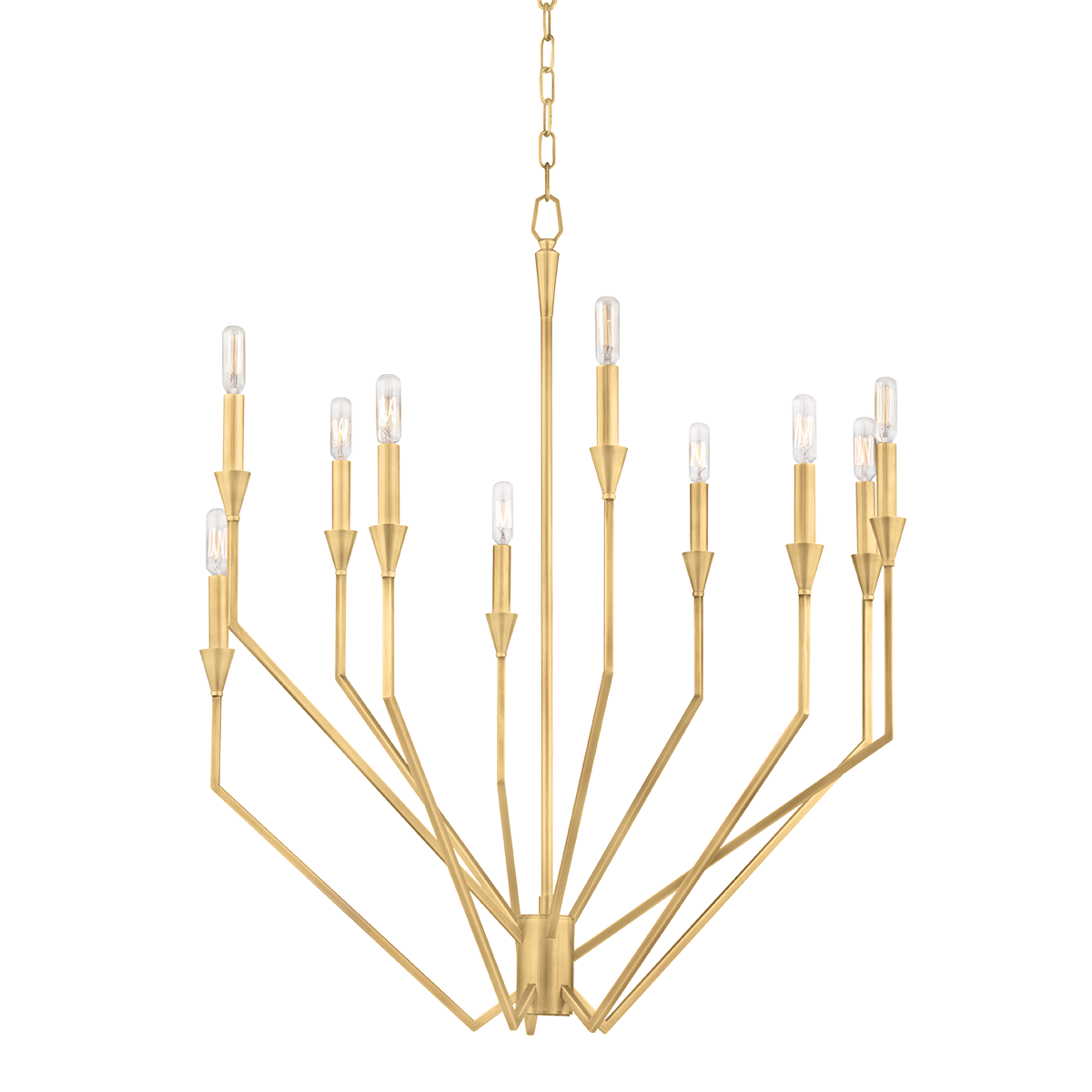 Archie 10-Light Chandelier - Aged Brass by Hudson Valley Lighting